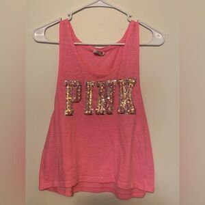 PINK Victoria Secret Iridescent Tank Top